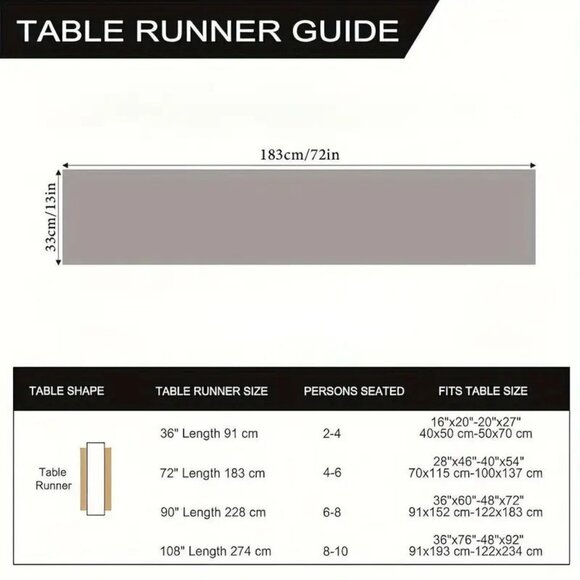 13"x72" Candy Cane and Pine Festive Holiday Dinner Christmas Table Runner - Picture 3 of 3